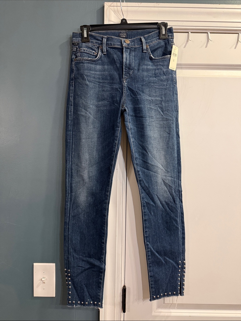 CofH Rocket Embellished High Rise Skinny Jeans 26x27 NWT